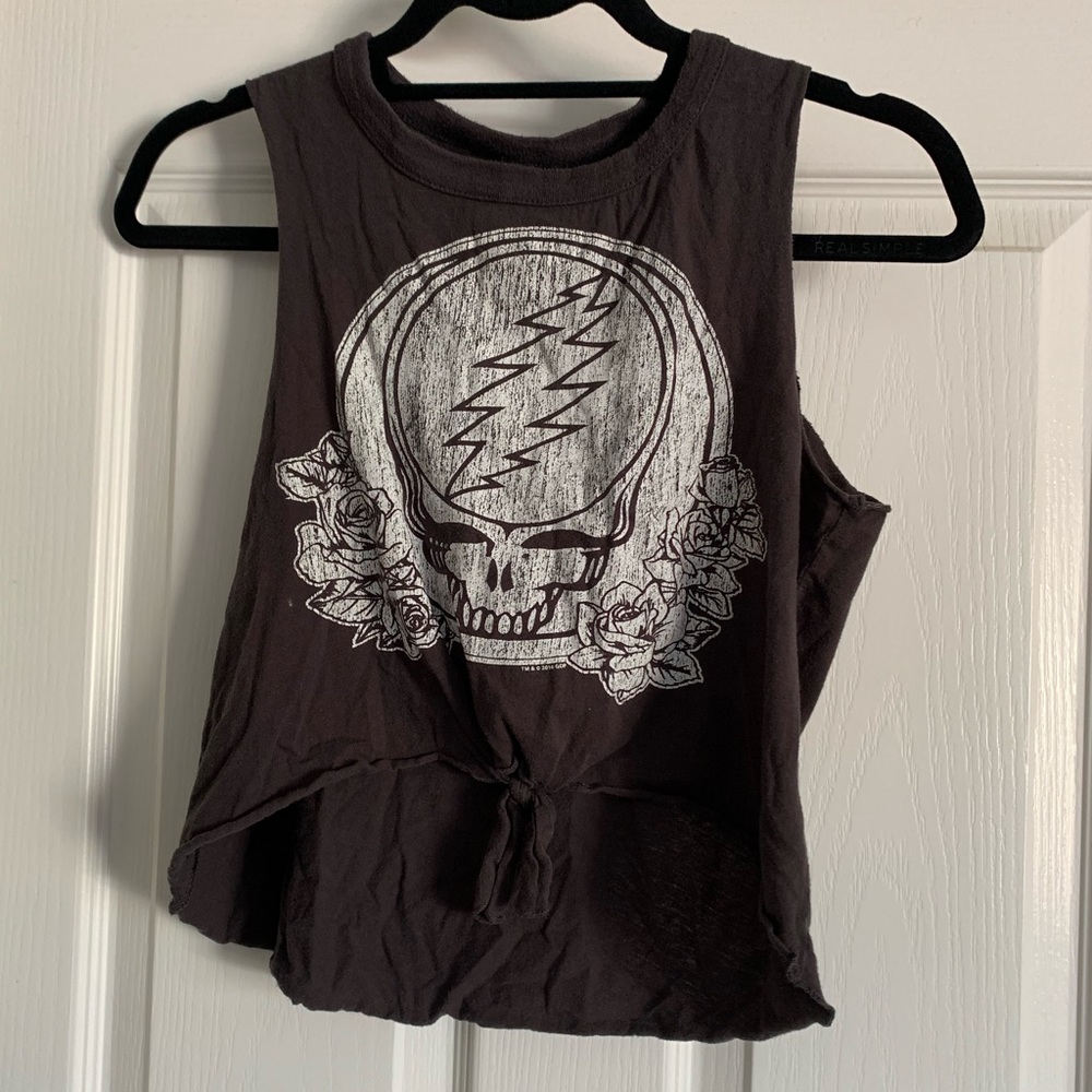 Chaser Women’s XS Skull Knotted Crop Top